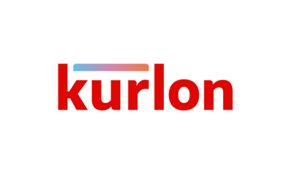 The Kurl-on logo, a popular home furnishing brand known for mattresses and other comfort products, with "kurlon" written in bold red letters.